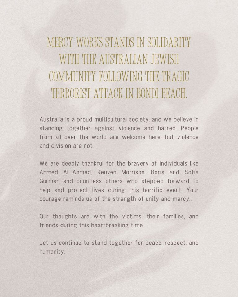 Mercy Works Stands in Solidarity